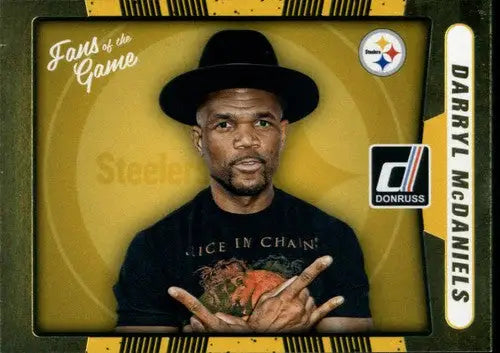 Darryl McDaniels trading card from 2016 Donruss Fans of the Game with original gloss