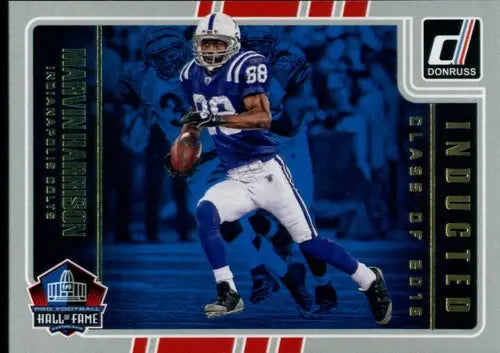 Original gloss Donruss Inducted Marvin Harrison football card in excellent condition