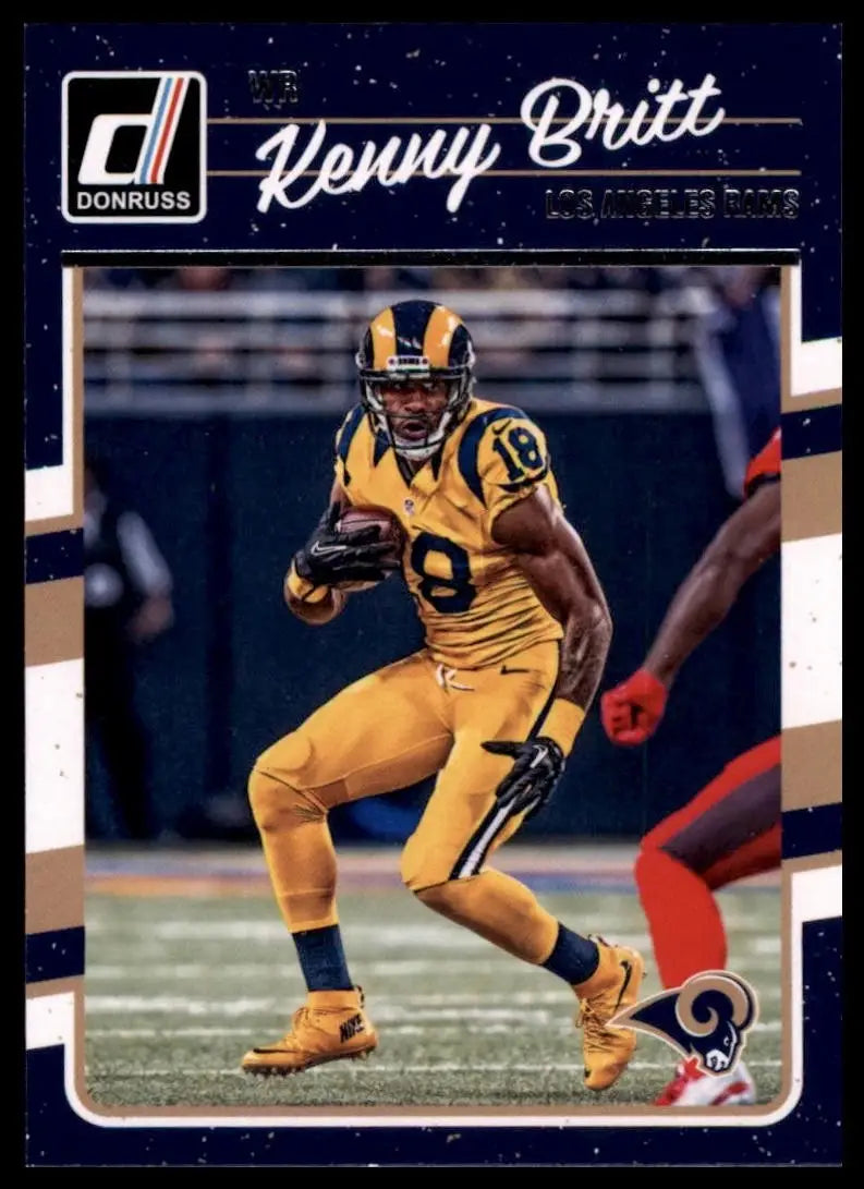 2016 Donruss Kenny Britt #157 Los Angeles Rams Football Card NFL Sports - Football Card Single