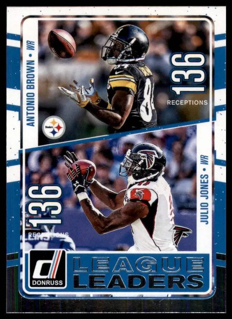 2016 Donruss - League Leaders Julio Jones Antonio Brown #1 - Football Card Single