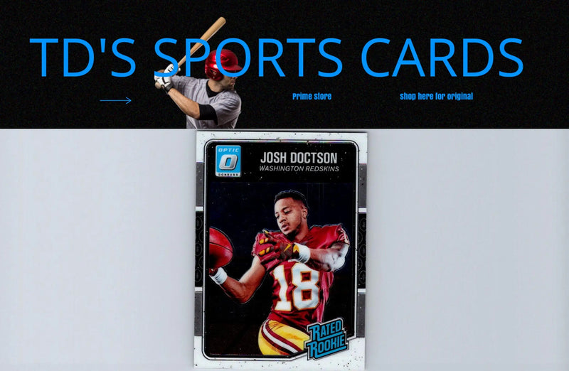 Josh Doctson rookie football card from 2016 Donruss Optic trading cards collection