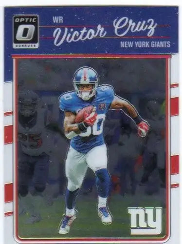 Original gloss Donruss Optic Victor Cruz football card NY Giants collectible