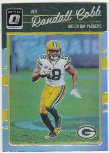 Original gloss Donruss Optic Holo Randall Cobb football card from 2016 Packers