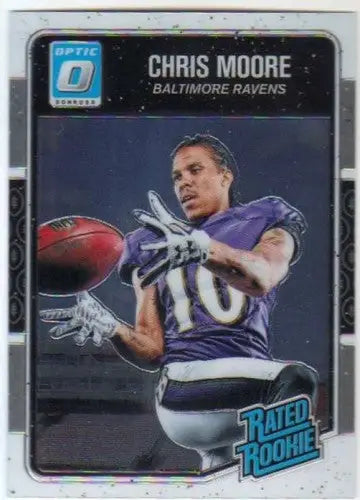 Chris Moore football card from 2016 Donruss Optic Rated Rookies series
