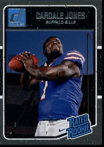Original gloss Donruss Rated Rookies Cardale Jones football card from 2016 Donruss Rated collection