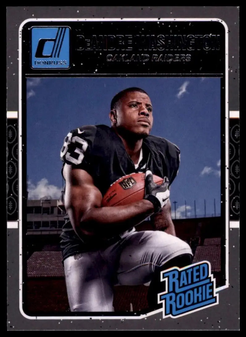 2016 Donruss Rookie DeAndre Washington #363 Oakland Raiders Football Card NFL - Football Card Single