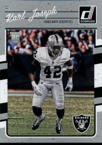 Original gloss 2016 Donruss Rookies Karl Joseph football card Raiders NM-MT RC