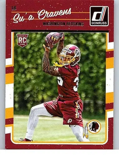 2016 Donruss Rookies #342 Su’a Cravens NM-MT RC Rookie Redskins - Football Card Single