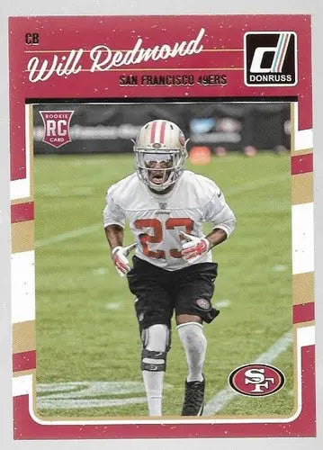 2016 Donruss Rookies #347 Will Redmond NM-MT RC Rookie 49ers ID:13759 - Football Card Single