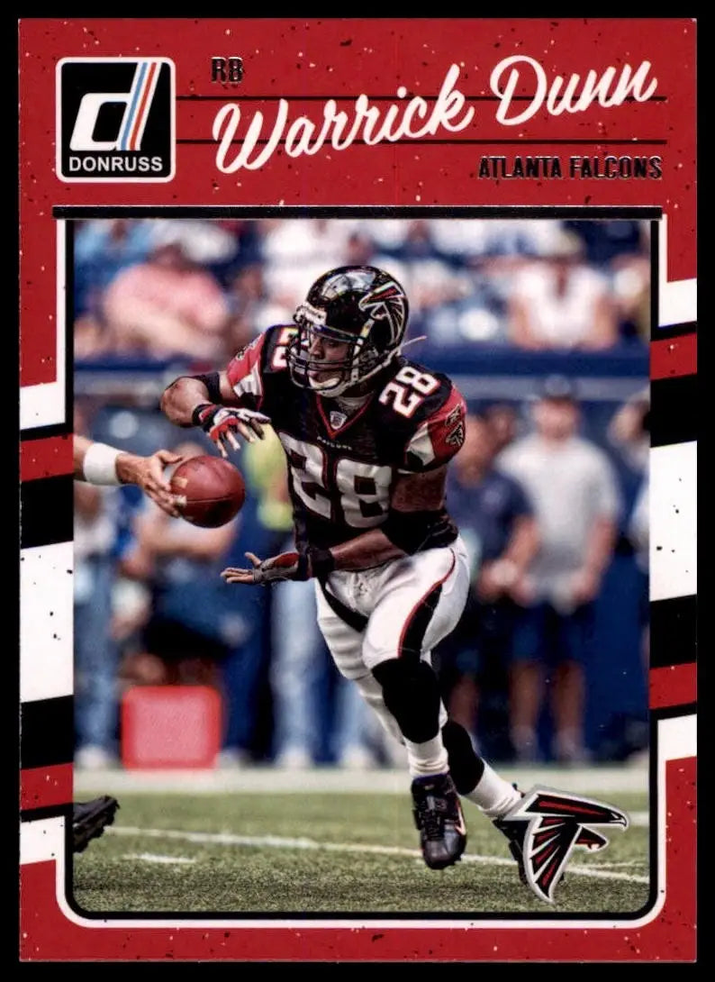 2016 Donruss Warrick Dunn #19 Atlanta Falcons Football Card NFL Sports - Football Card Single