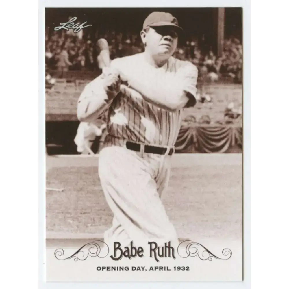 2016 Leaf Babe Ruth Collection #10 Babe Ruth NM-MT Baseball Card - Baseball Card Single