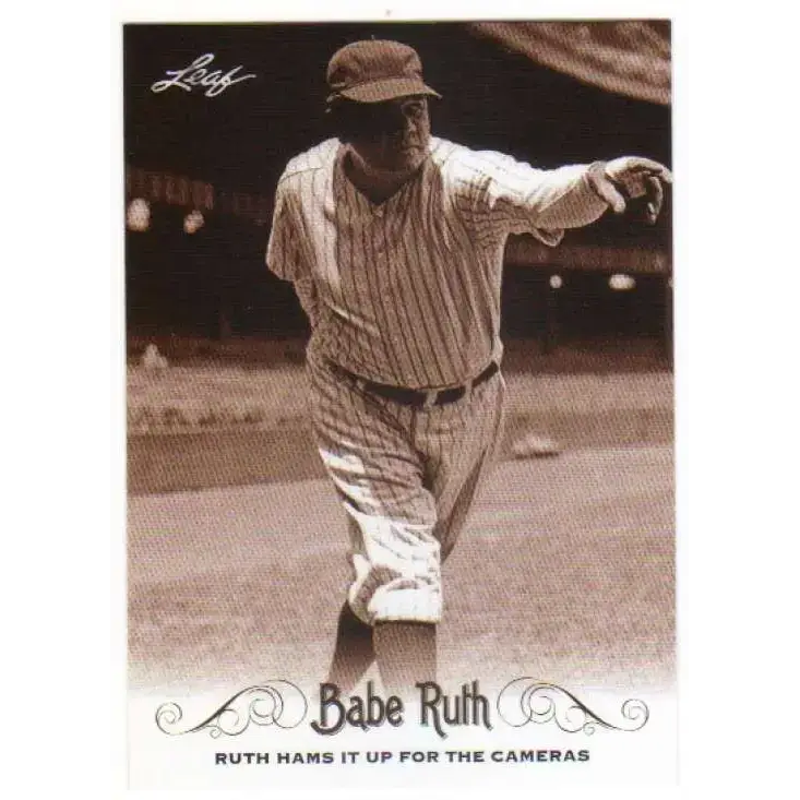2016 Leaf Babe Ruth Collection #17 Babe Ruth NM-MT Baseball Card - Baseball Card Single