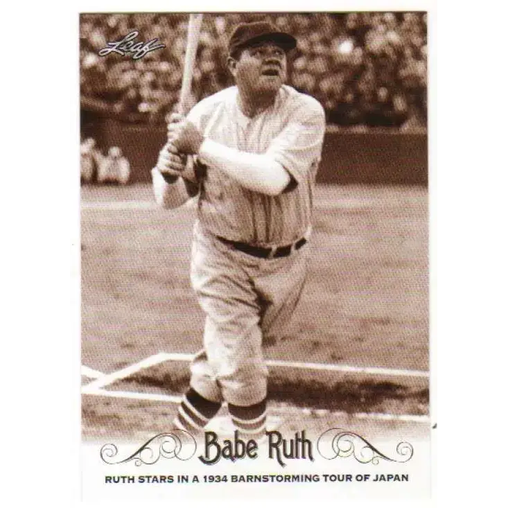 2016 Leaf Babe Ruth Collection #18 Babe Ruth NM-MT Baseball Card - Baseball Card Single