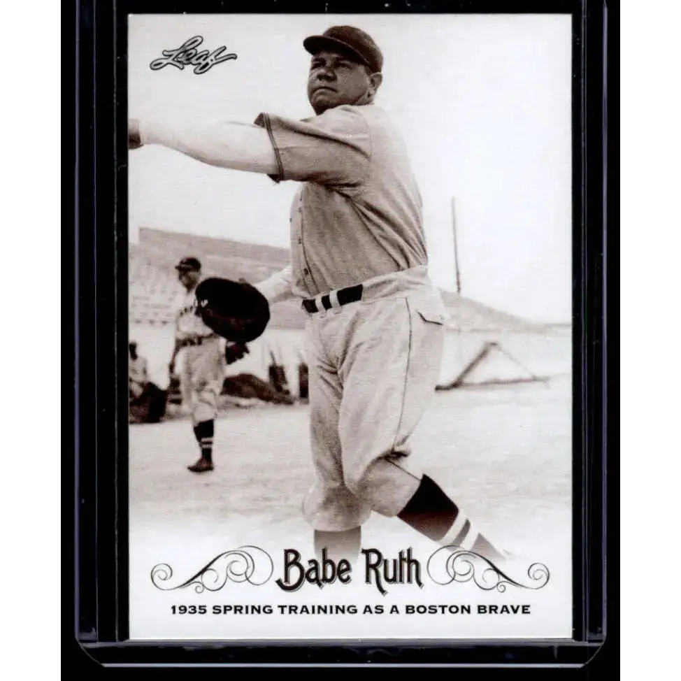 2016 Leaf Babe Ruth Collection #23 Babe Ruth Boston Braves NM-MT Baseball Card - Baseball Card Single