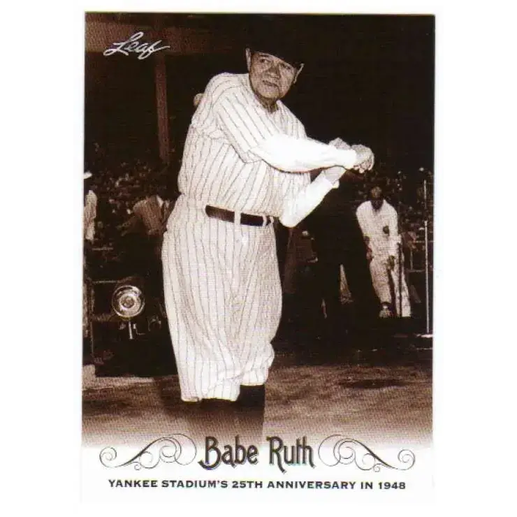 2016 Leaf Babe Ruth Collection #28 Babe Ruth NM-MT Baseball Card - Baseball Card Single