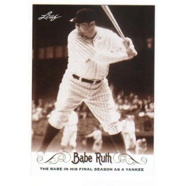 2016 Leaf Babe Ruth Collection #32 Babe Ruth NM-MT Baseball Card - Baseball Card Single