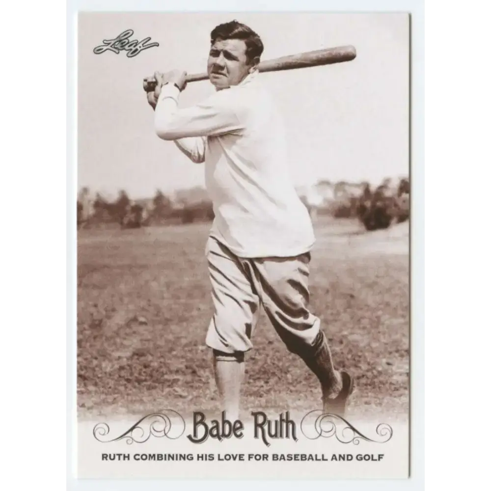 2016 Leaf Babe Ruth Collection #38 Babe Ruth NM-MT Baseball Card - Baseball Card Single