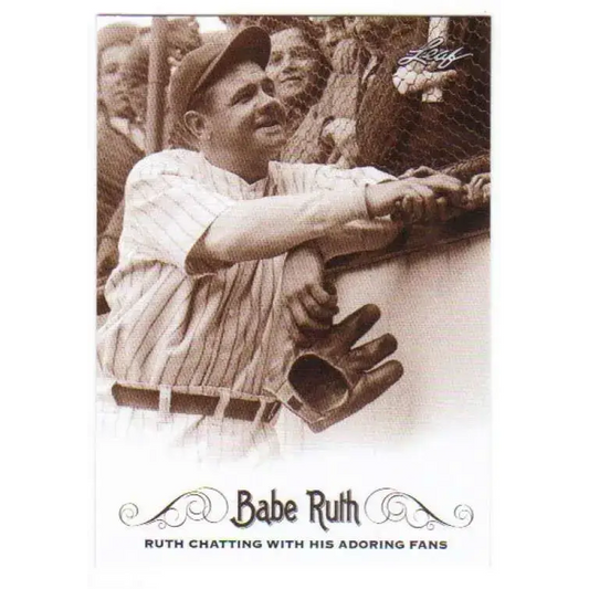 2016 Leaf Babe Ruth Collection #40 Babe Ruth NM-MT Baseball Card - Baseball Card Single