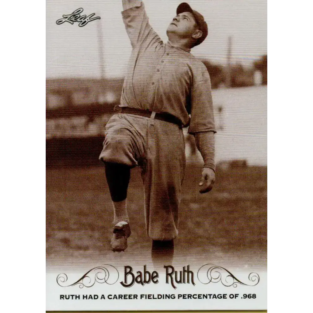 2016 Leaf Babe Ruth Collection #48 Babe Ruth NM-MT Baseball Card - Baseball Card Single