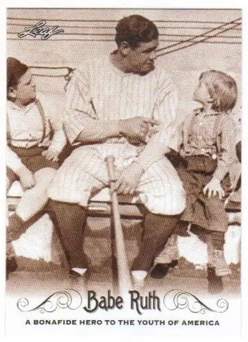 2016 Leaf Babe Ruth Collection #5 Babe Ruth NM-MT ID:3733 - Baseball Card Single