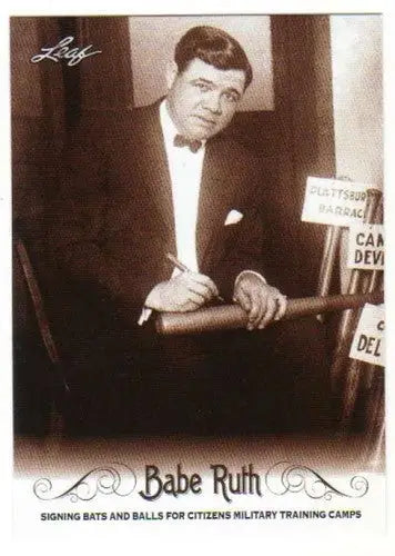 2016 Leaf Babe Ruth Collection #57 Babe Ruth NM-MT ID:3742 - Baseball Card Single