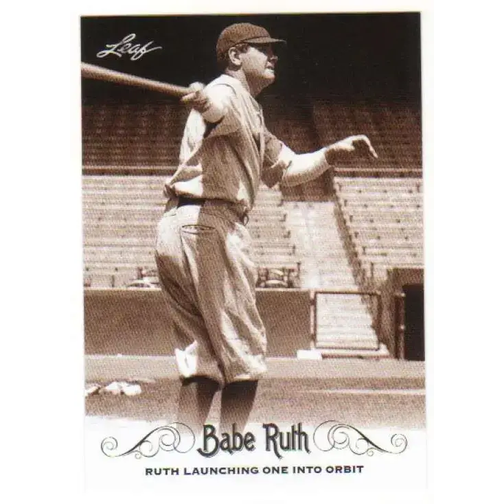 2016 Leaf Babe Ruth Collection #60 Babe Ruth NM-MT Baseball Card - Baseball Card Single