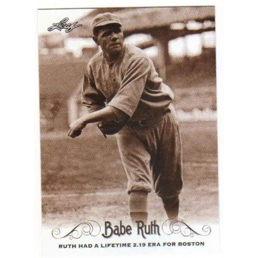 2016 Leaf Babe Ruth Collection #62 Babe Ruth NM-MT Baseball Card - Baseball Card Single