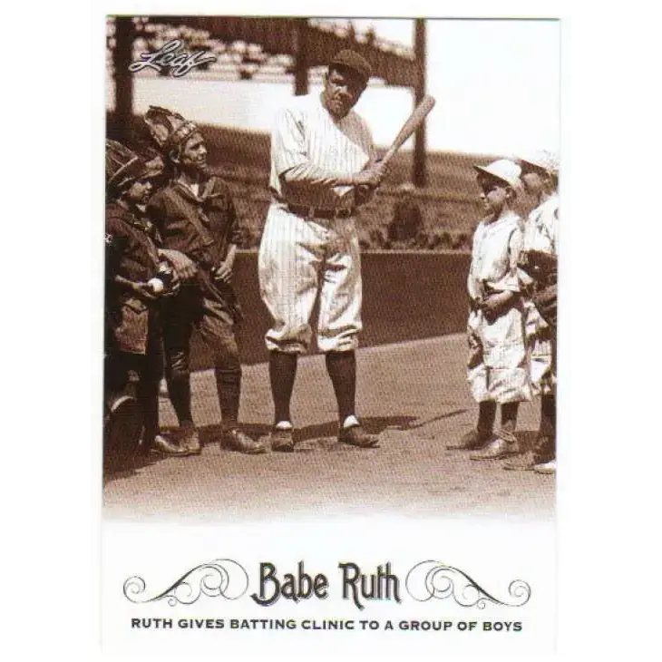2016 Leaf Babe Ruth Collection #65 Babe Ruth NM-MT Baseball Card - Baseball Card Single