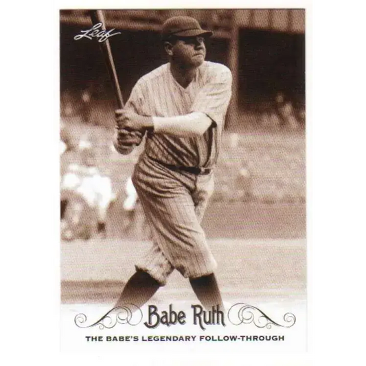 2016 Leaf Babe Ruth Collection #69 Babe Ruth NM-MT Baseball Card - Baseball Card Single
