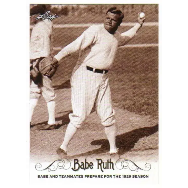 2016 Leaf Babe Ruth Collection #75 Babe Ruth NM-MT Baseball Card - Baseball Card Single