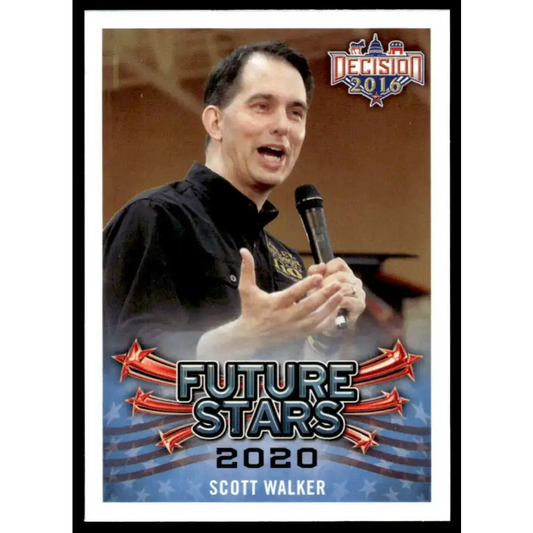 2016 Leaf Decision 2016 #109 Scott Walker NM-MT Political Trading Card - Political Trading Card Single