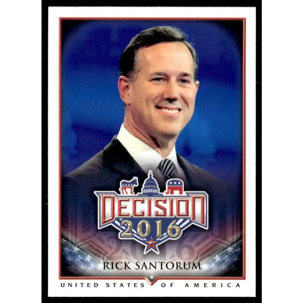 2016 Leaf Decision 2016 #22 Rick Santorum NM-MT Political Trading Card - Political Trading Card Single