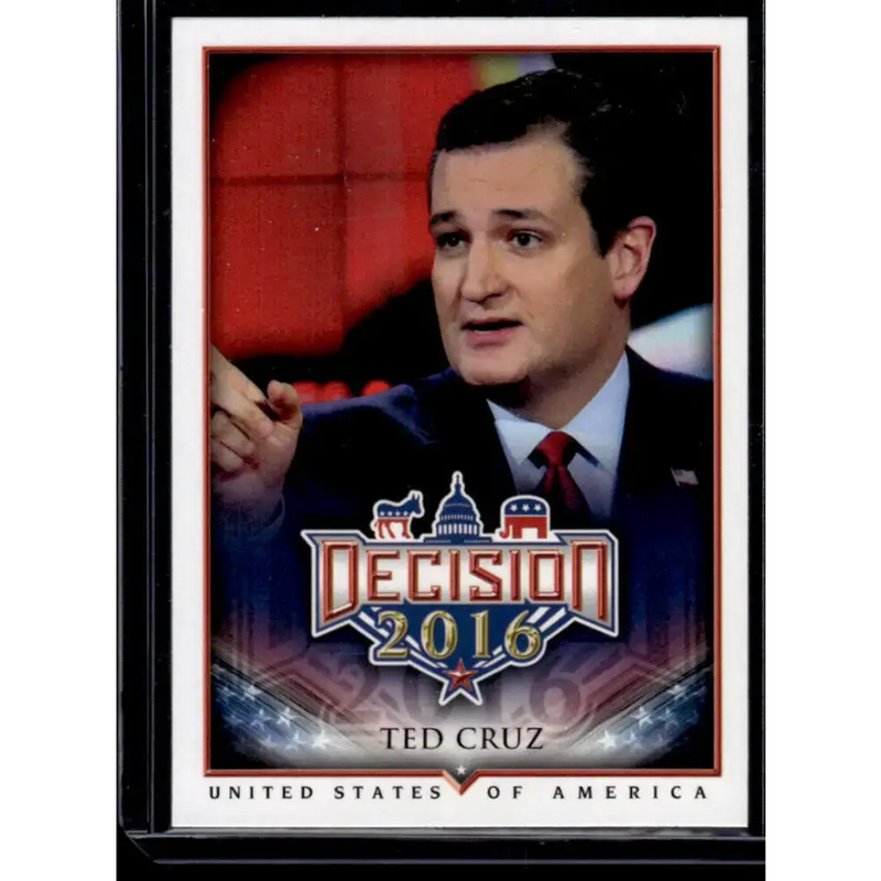 2016 Leaf Decision 2016 #24 Ted Cruz NM-MT Political Trading Card - Non-Sports Card Single
