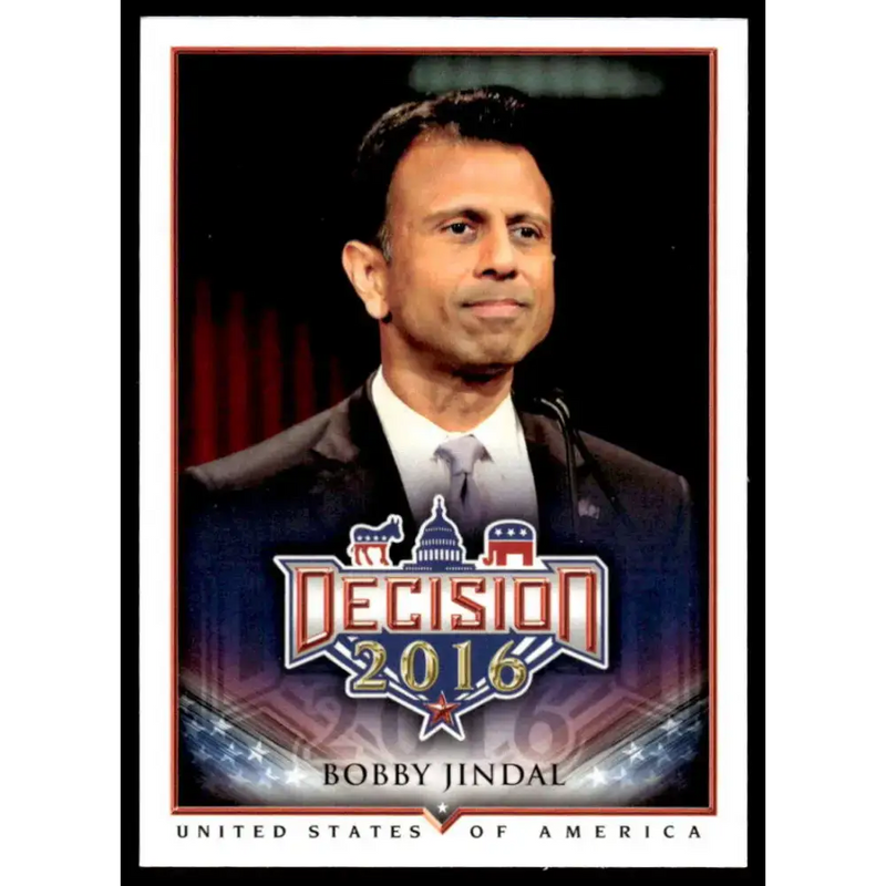 2016 Leaf Decision 2016 #3 Bobby Jindal NM-MT Political Trading Card - Non-Sports Card Single