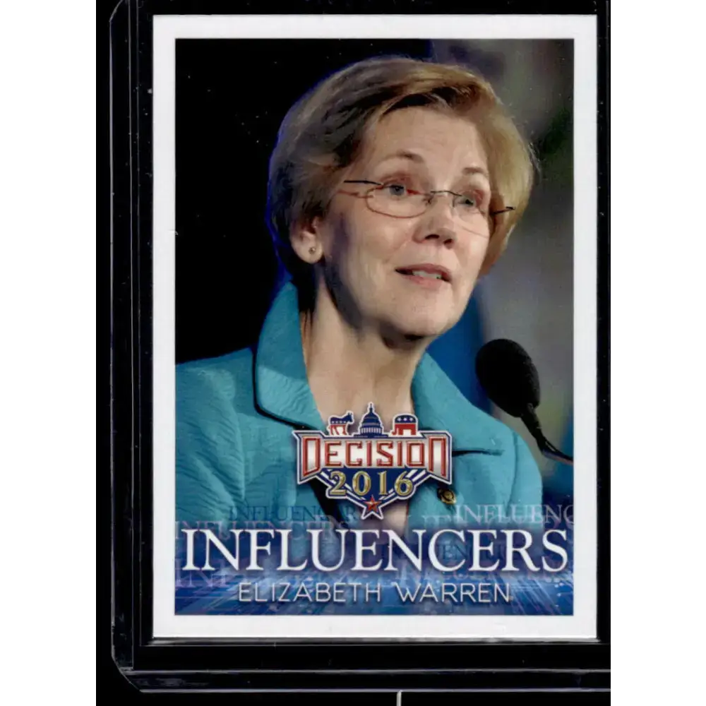 2016 Leaf Decision 2016 #31 Elizabeth Warren NM-MT Political Trading Card - Non-Sports Card Single