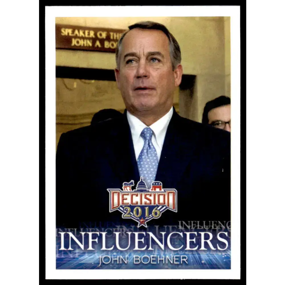 2016 Leaf Decision 2016 #35 John Boehner NM-MT Political Trading Card - Non-Sports Card Single