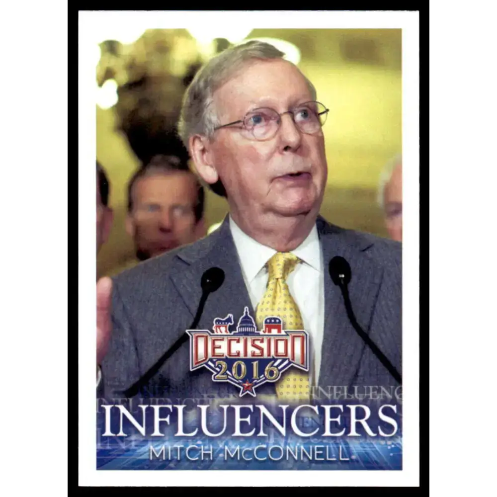 2016 Leaf Decision 2016 #41 Mitch McConnell NM-MT Political Trading Card - Non-Sports Card Single
