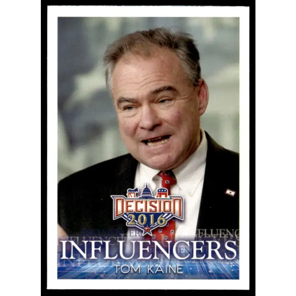 2016 Leaf Decision 2016 #50 Tom Kaine NM-MT Political Trading Card - Non-Sports Card Single