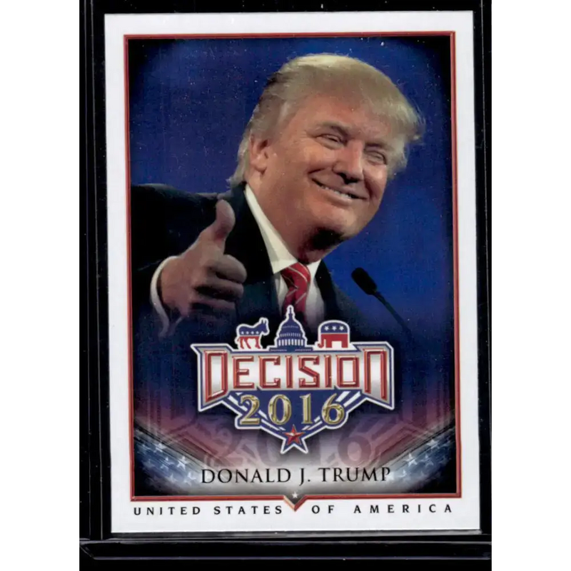 2016 Leaf Decision 2016 #6 Donald Trump NM-MT Political Trading Card - Non-Sports Card Single