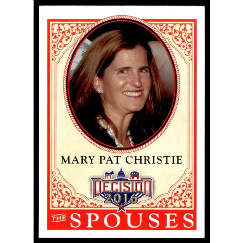 2016 Leaf Decision 2016 #62 Mary Pat Christie NM-MT Political Trading Card - Non-Sports Card Single