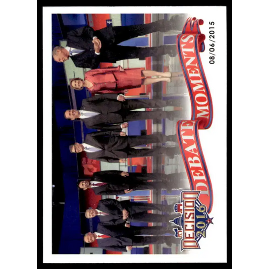 2016 Leaf Decision 2016 #66 Fox News Republican Pre-Debate 8/7/15 NM-MT Political Trading Card - Political Trading Card