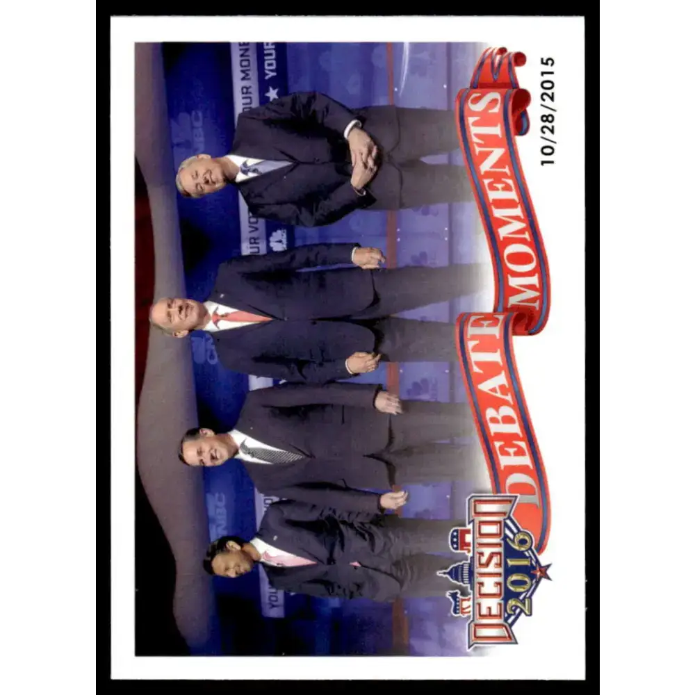 2016 Leaf Decision 2016 #69 CNBC Republican Pre-Debate 10/28/15 NM-MT Political Trading Card - Non-Sports Card Single