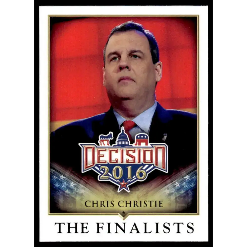 2016 Leaf Decision 2016 #80 Chris Christie NM-MT Political Trading Card - Political Trading Card Single