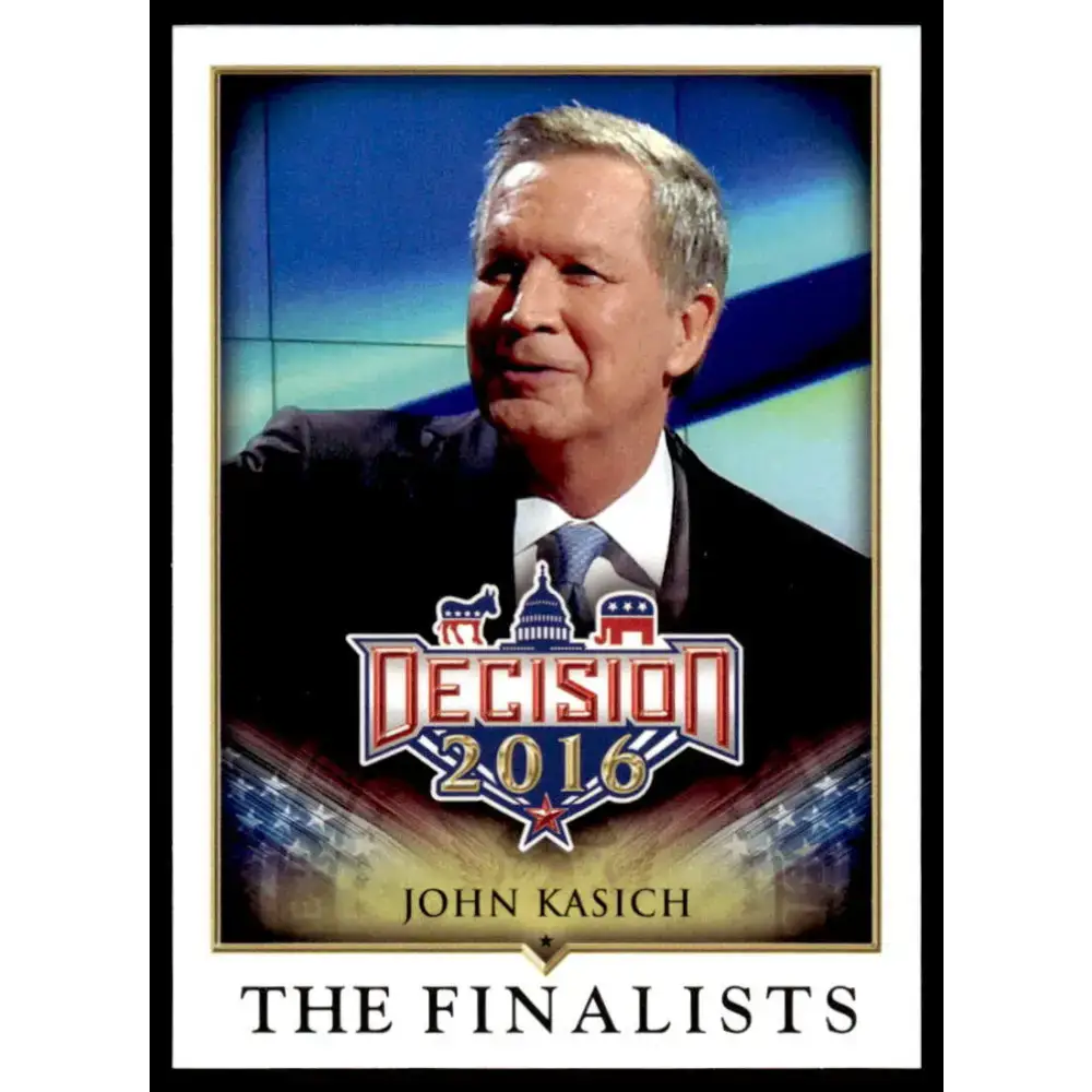 2016 Leaf Decision 2016 #84 John Kasich NM-MT Political Trading Card - Non-Sports Card Single