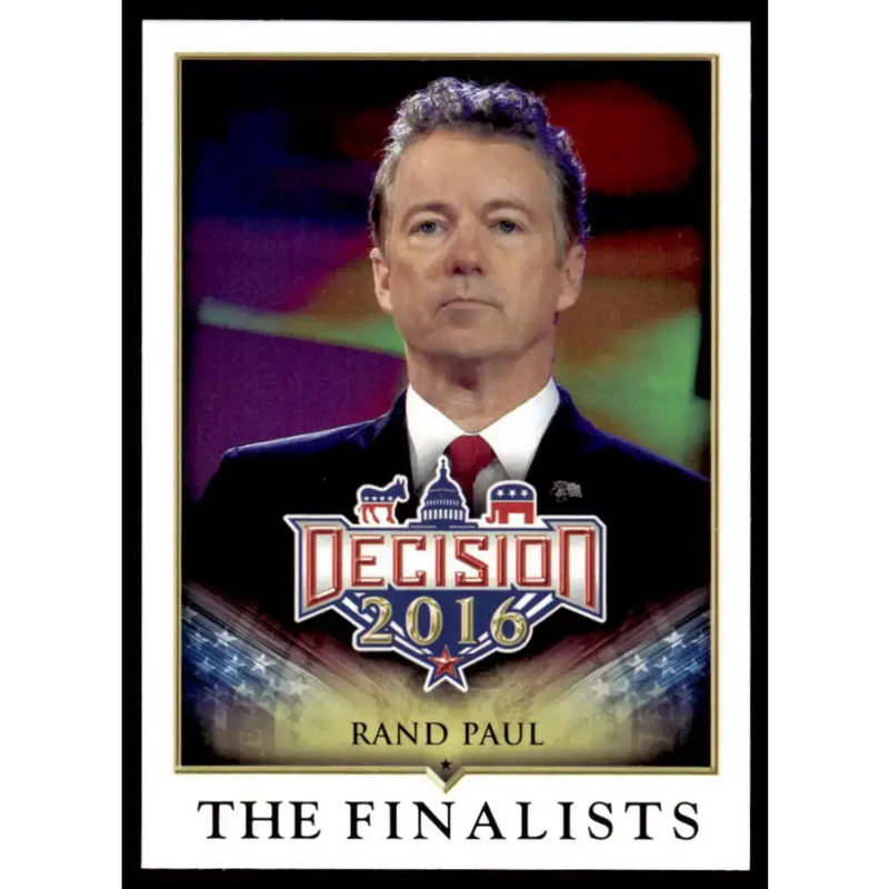 2016 Leaf Decision 2016 #88 Rand Paul NM-MT Political Trading Card - Non-Sports Card Single