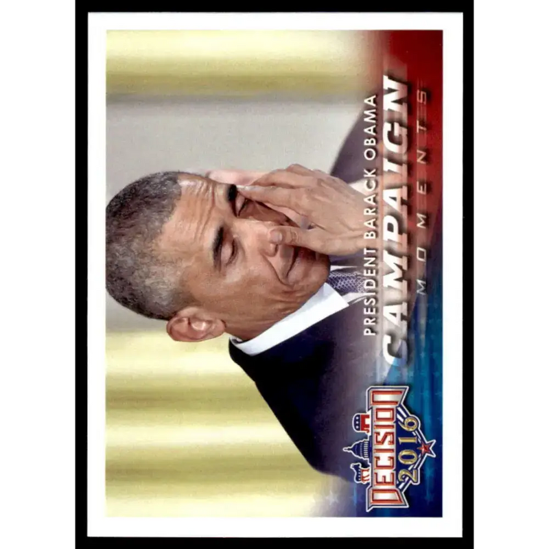 2016 Leaf Decision 2016 #97 President Barack Obama NM-MT Political Trading Card - Political Trading Card Single