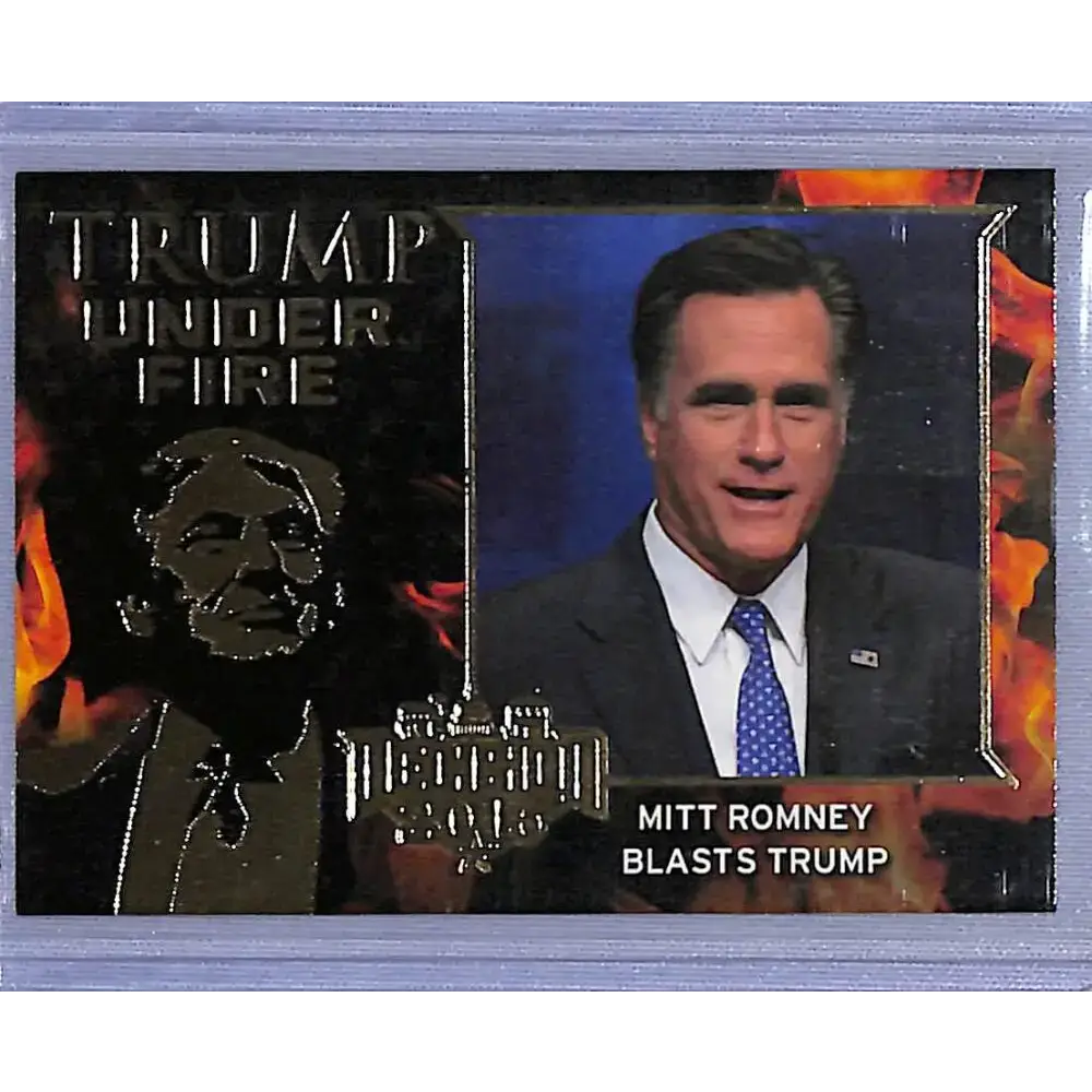 2016 Leaf Decision 2016 Tump Under Fire #TUF24 Mitt Romney Blasts Trump NM-MT Political Trading Card - Non-Sports Card