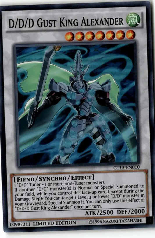 2016 Mega-Tins #CT13-EN010 D/D/D Gust King Alexander - Yu-Gi-Oh! Card Single