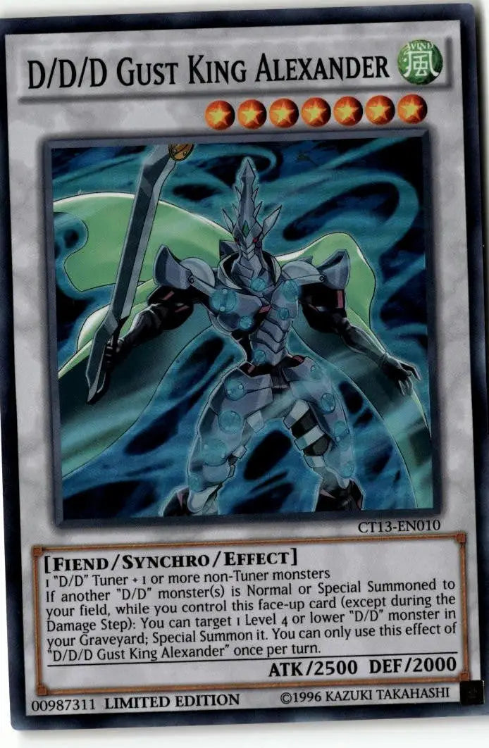 2016 Mega-Tins #CT13-EN010 D/D/D Gust King Alexander - Yu-Gi-Oh! Card Single
