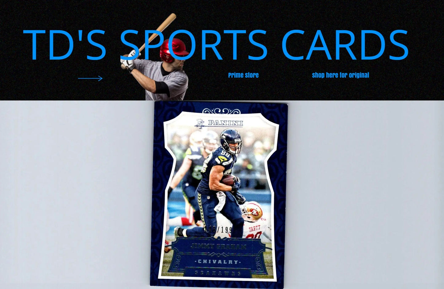 Football trading card featuring Jimmy Graham Chivalry 2016 Panini #121 graham chivalry